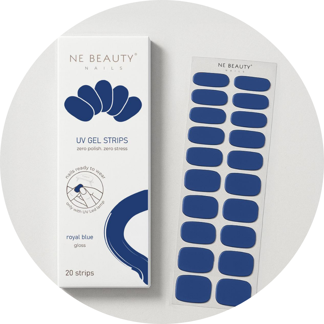 Royal Blue UV GEL NAIL STRIPS